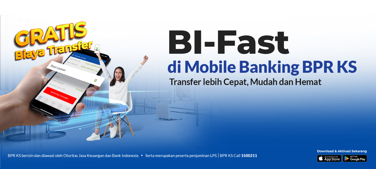 Gratis Transfer BI-FAST Lewat Mobile Banking & Internet Banking BPRKS